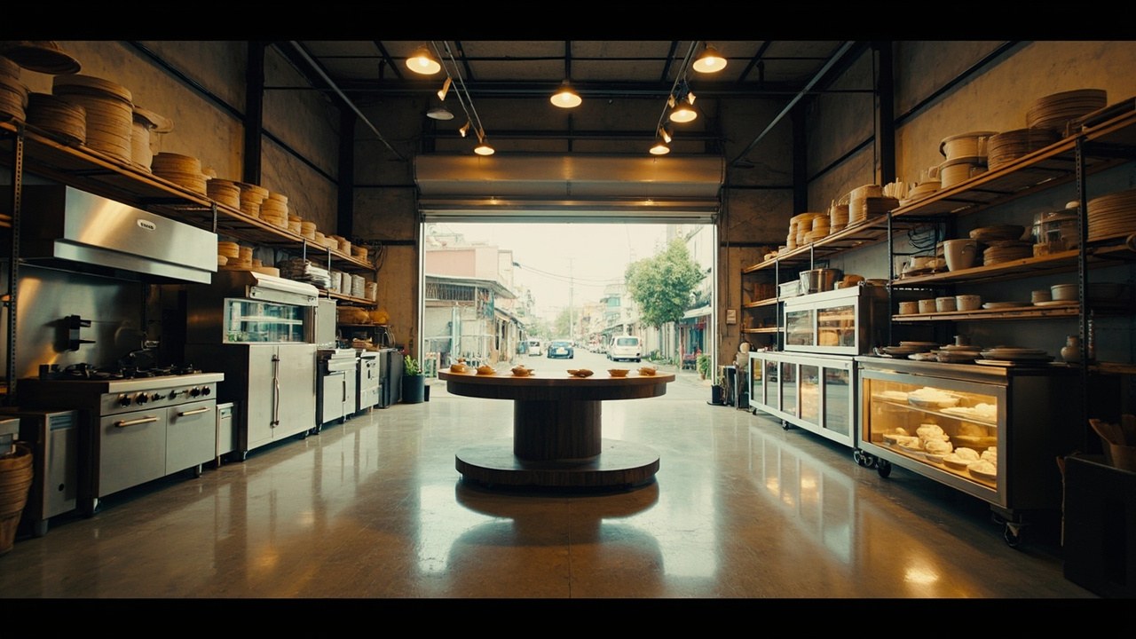 1,200 sqm kitchen supply wholesale warehouse in Vientiane, Laos